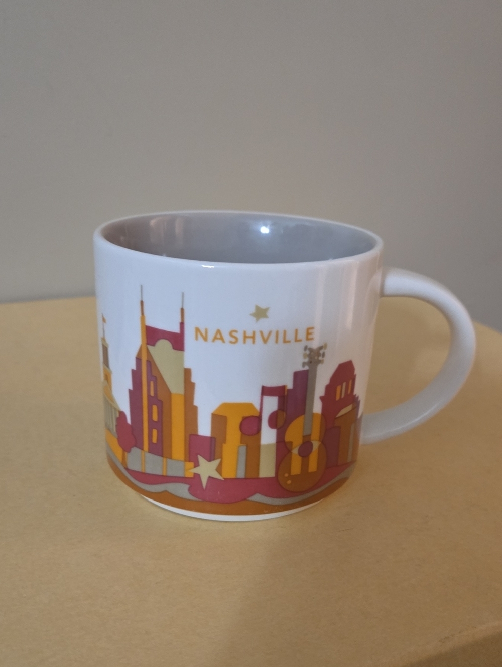 Starbucks You Are Here Nashville Skyline Coffee Mug -Gray Interior 2013